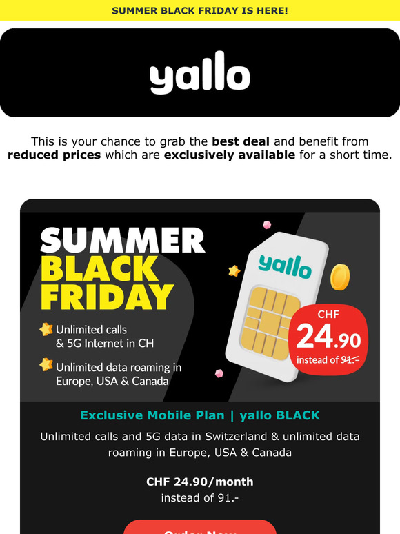 SUMMER BLACK FRIDAY is here! 🤑