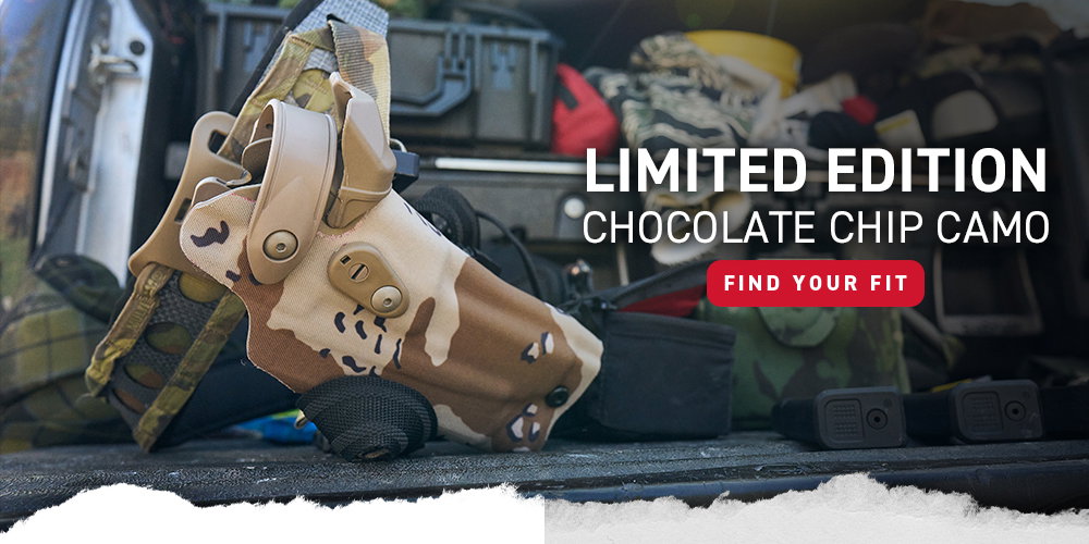 Limited Edition Chocolate Chip Camo Holsters - Find your Fit