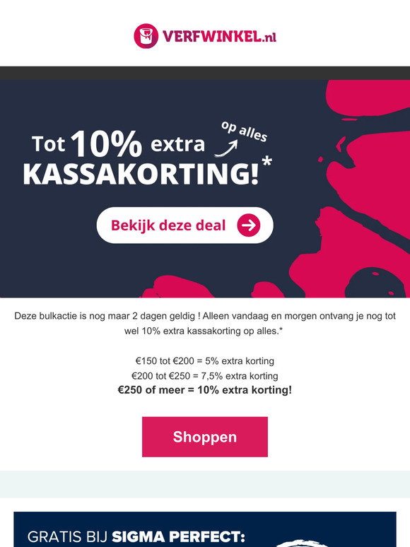 Laatste kans: Bulkvoordeel loopt af!