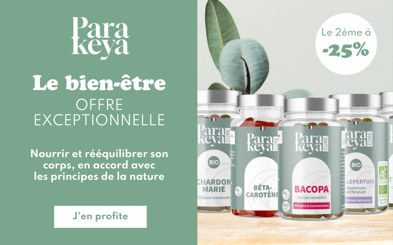 Parakeya : -25% sur le 2ème produit acheté