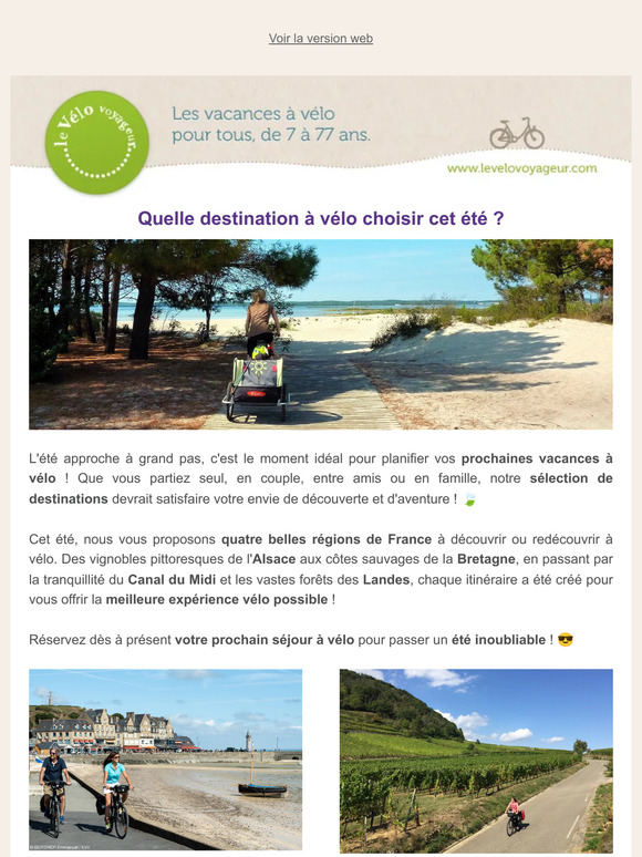 Quelle destination à vélo choisir cet été?☀️