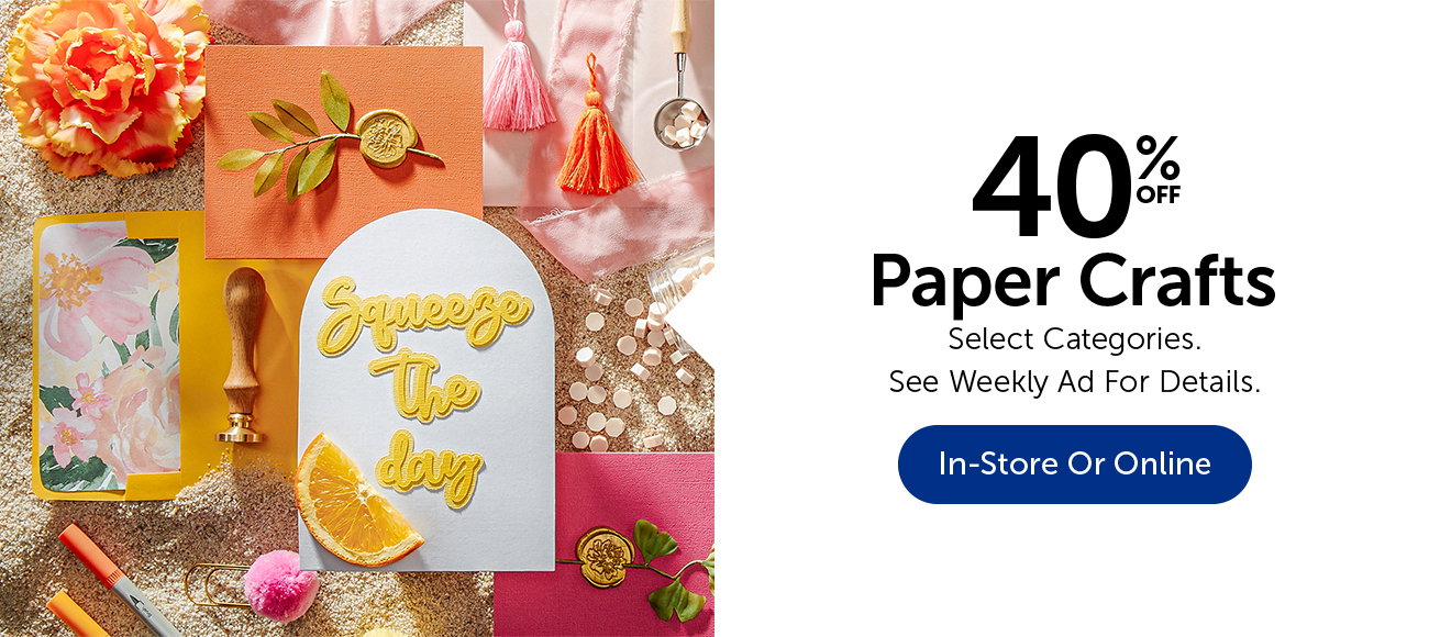40% Off Paper Crafts