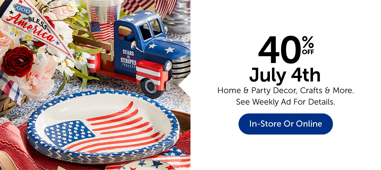 40% Off July 4th