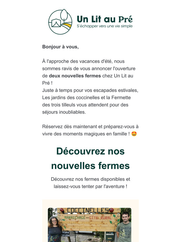 Deux nouvelles fermes pour des vacances d'été inoubliables !