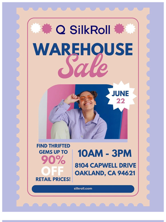 Join Us For Our First Ever Warehouse Sale