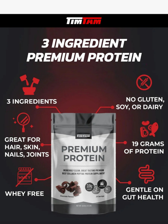 Simplify Your Nutrition: TimTam's 3-Ingredient Protein