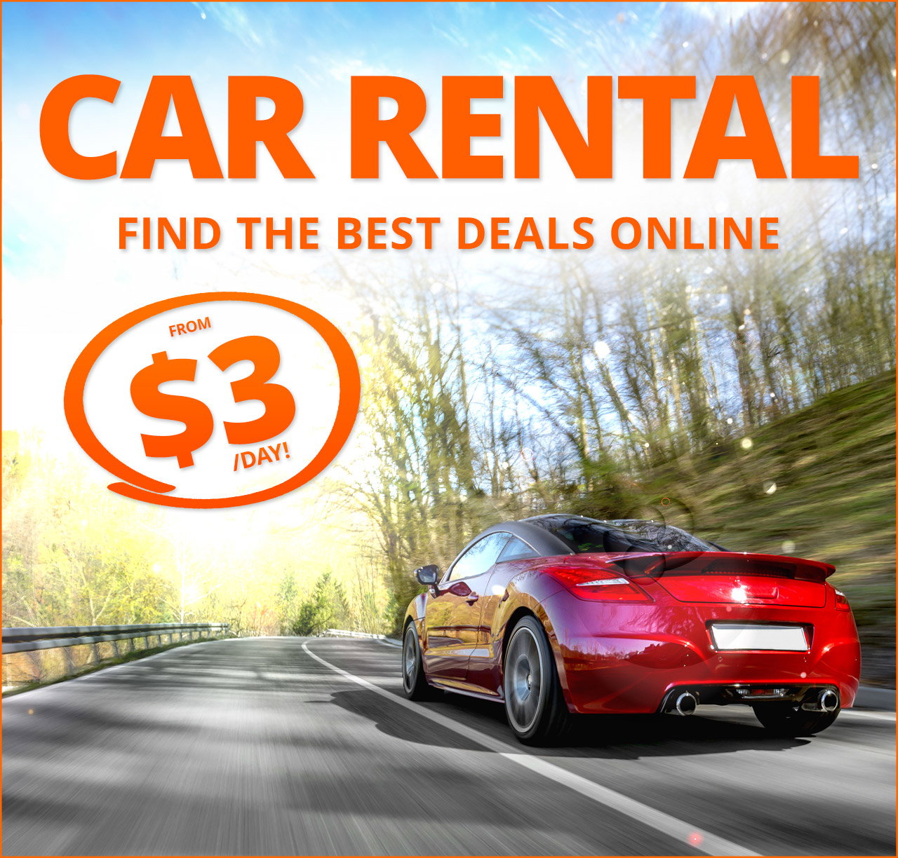 EnjoyTravel.com fast red car