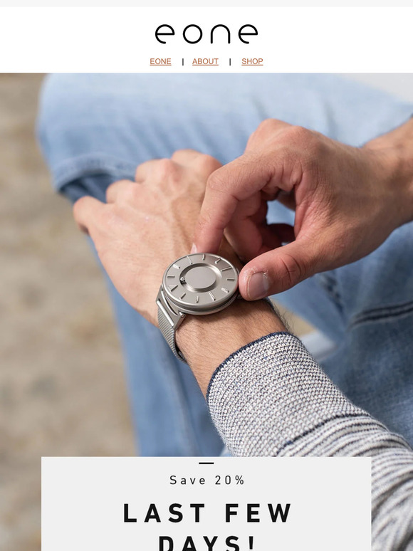 20% OFF FATHER'S DAY. LAST FEW DAYS!