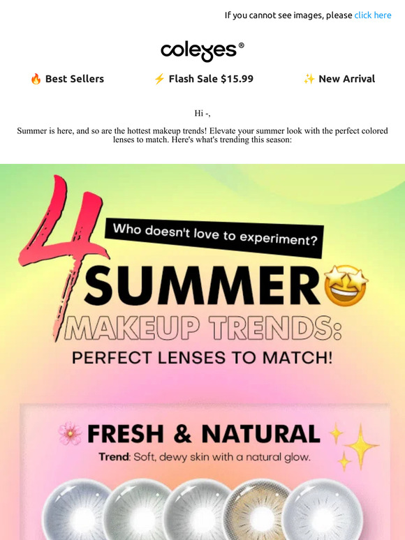 💄 4 Summer Makeup Trends: Perfect Lenses to Match!