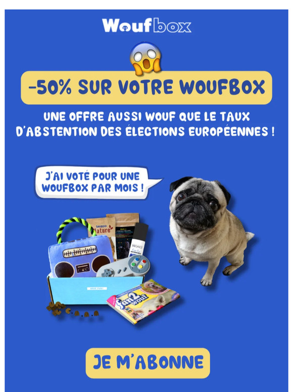 😱 -50% sur la première box