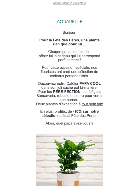Fête des Pères :  Cadeaux personnalisés + 10% de réduction