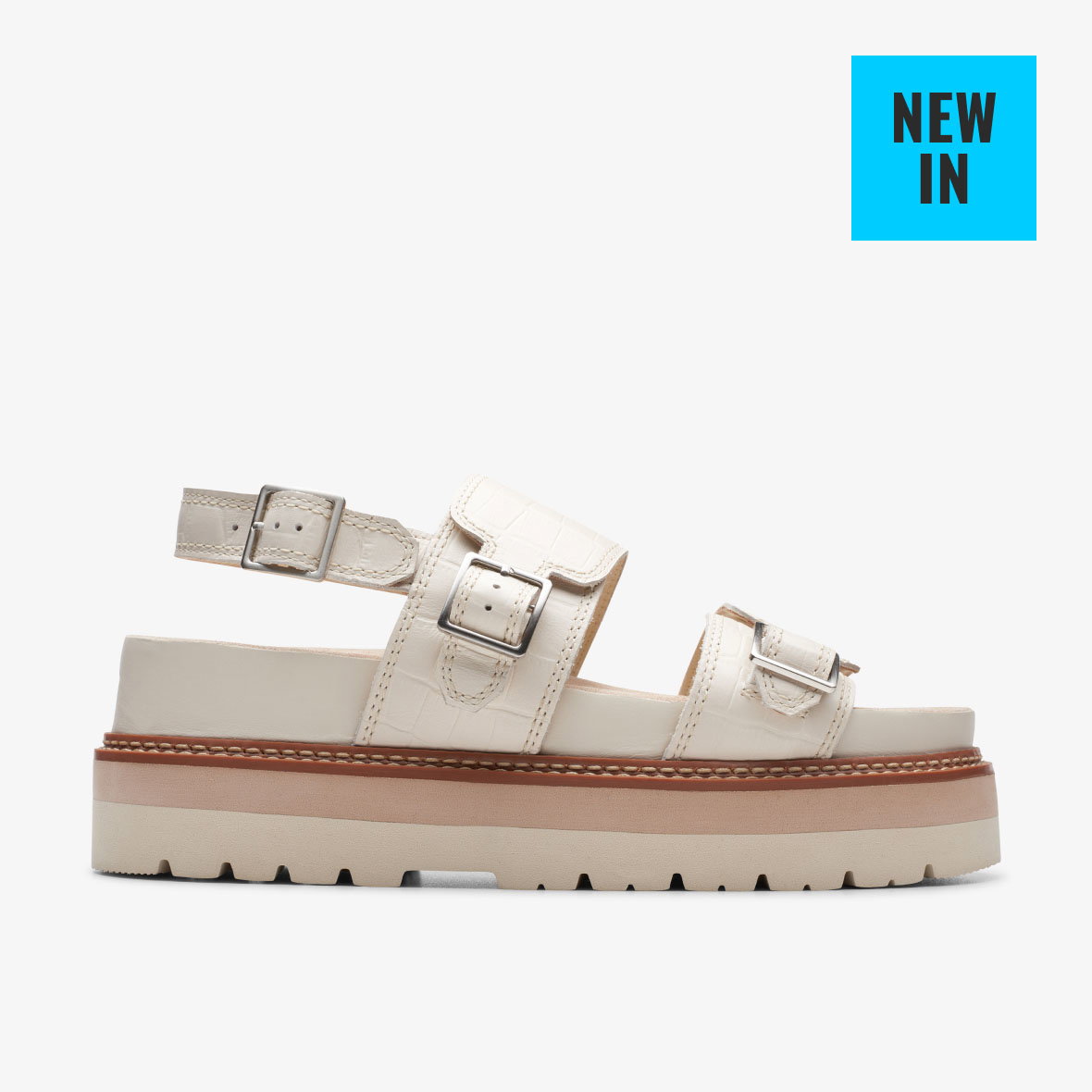 Image of womens sandal Orianna Glide in cream interest links to product page