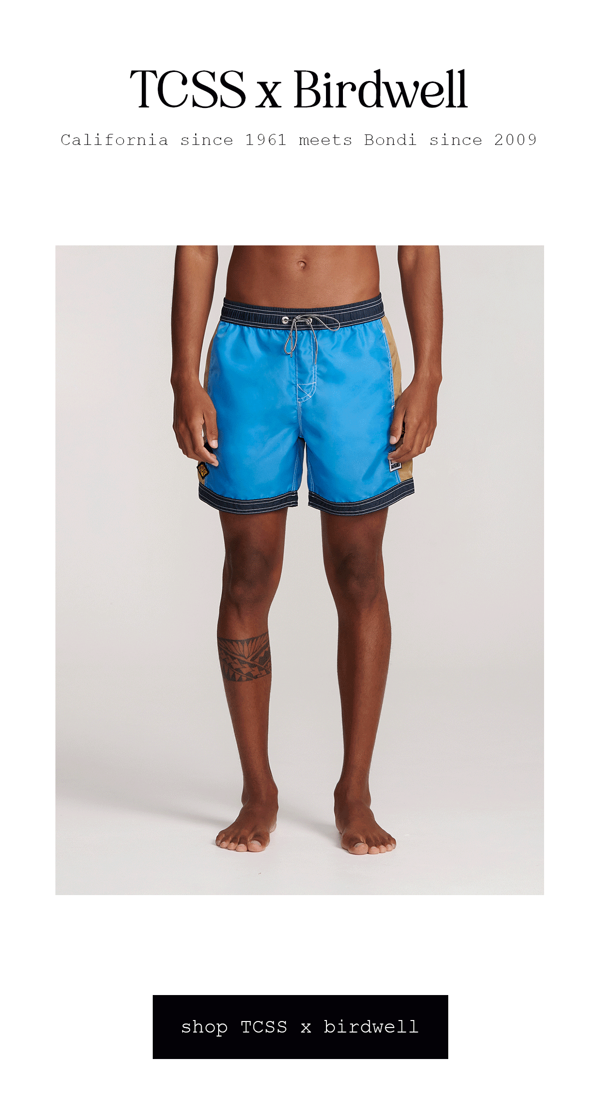 BIRDWELL × TCSS BOARD SHORTS Birdwell: TCSS x Birdwell Collection | Milled