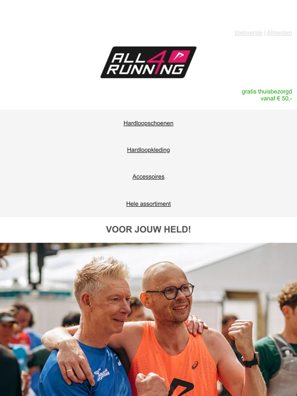 Vier jouw held met 15% korting