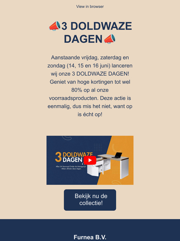 3 DOLDWAZE DAGEN - Kortingen tot 80%!