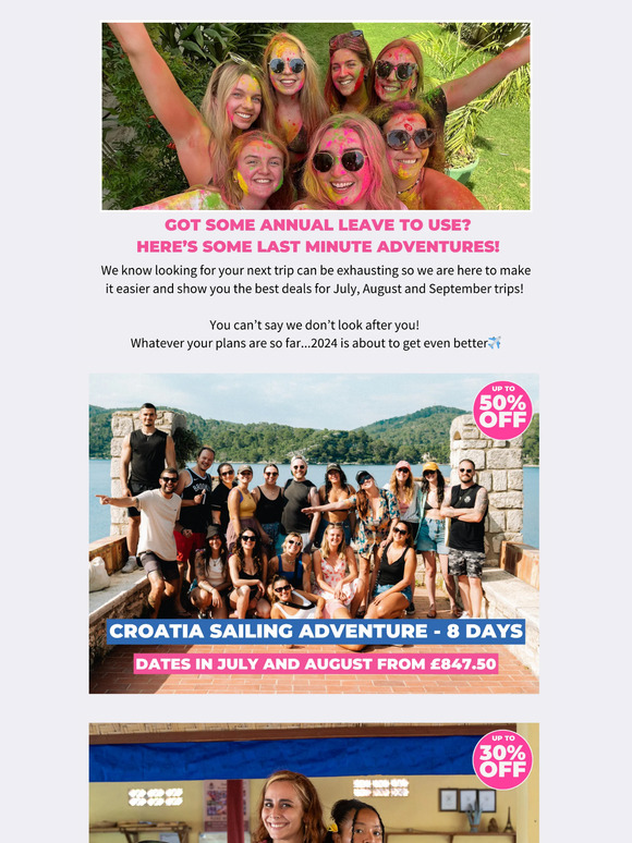 Looking for a last minute adventure?