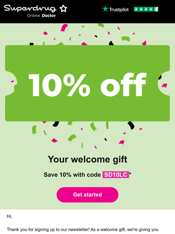Your 10% discount code is waiting!
