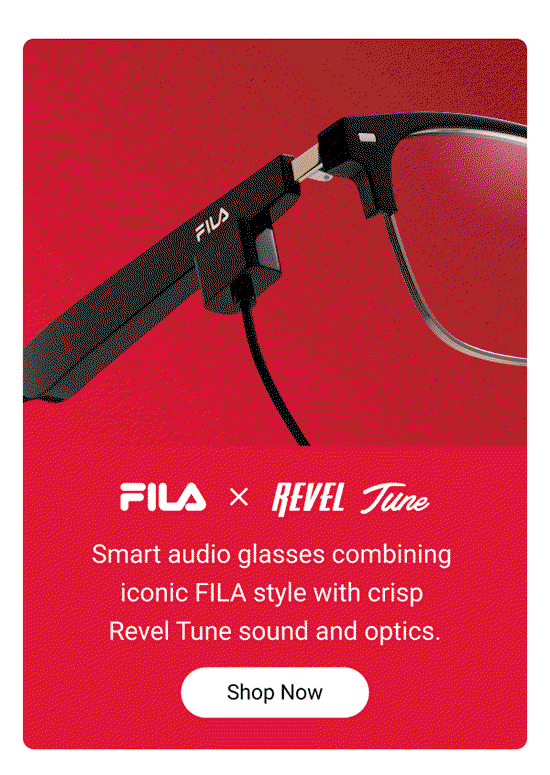 =Shop the Fila x Revel Tune Collection >