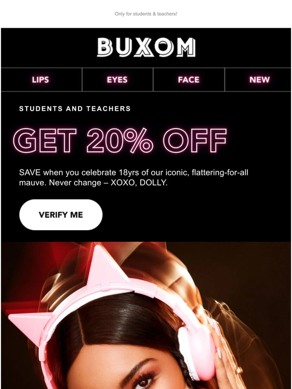 BUXOM Cosmetics SAVE 20 on our most iconic shade 💜 Milled