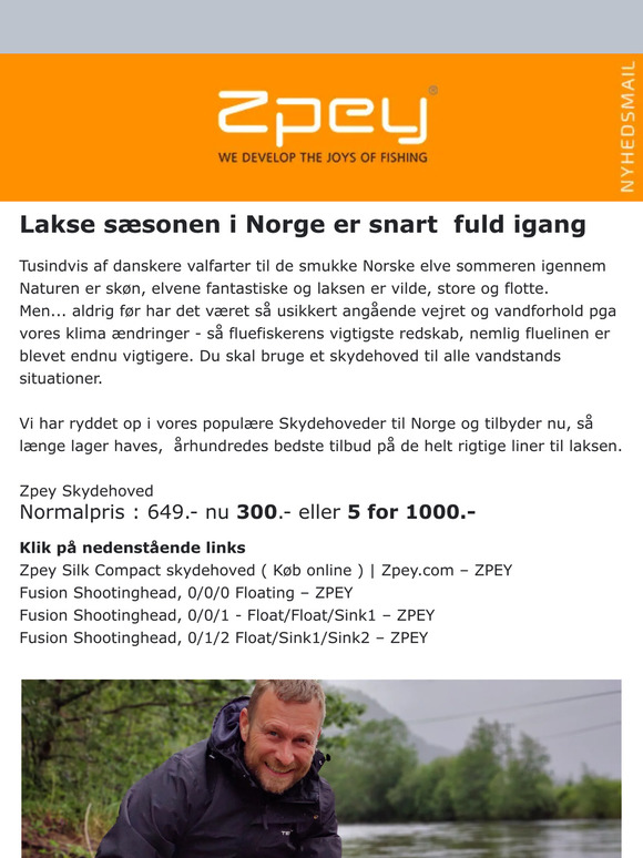 Godt tilbud på flueliner og fiskeudstyr til Norge