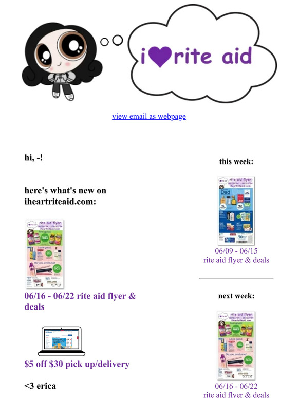 i heart rite aid: i heart rite aid: 06/16 - 06/22 flyer & $5 off $30 ...