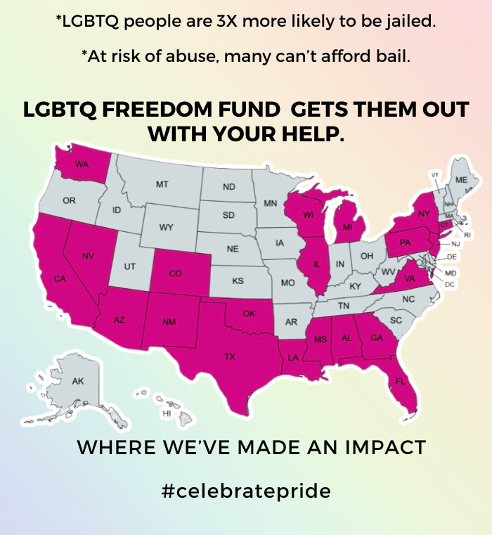 with your purchase you can choose to donate to a non-profit, donate to LGBTQ Fund at no extra cost to you with every purchase, #celebratepride.