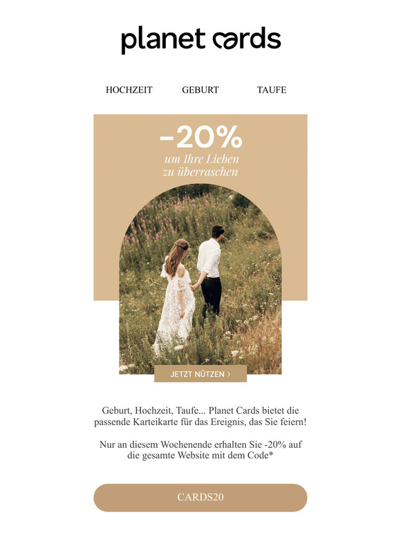 -20%, um Ihre Lieben zu überraschen! 💕