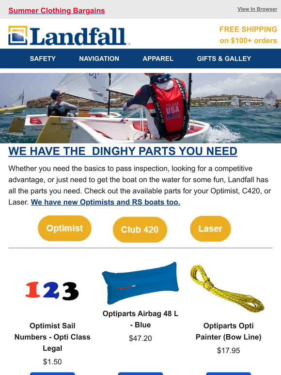 Get Dinghy Ready @Landfall