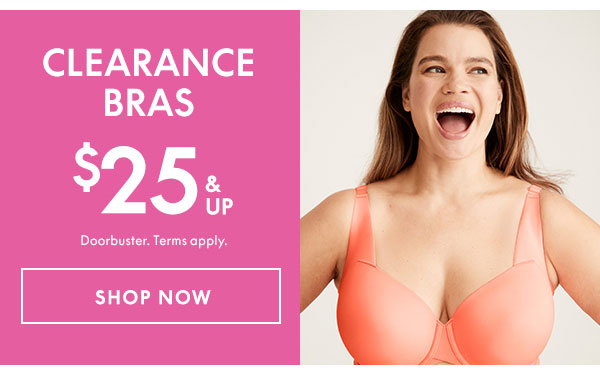 Shop Clearance Bras $25 and up