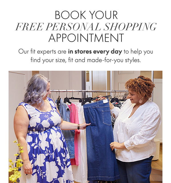Book Your Free Personal Shopping Appointment