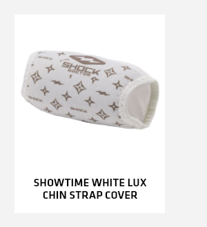 Showtime White Lux Chin Strap Cover