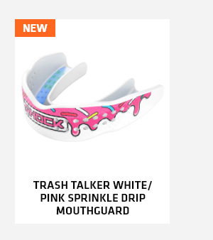 NEW* Trash Talker White/Pink Sprinkle Drip Mouthguard