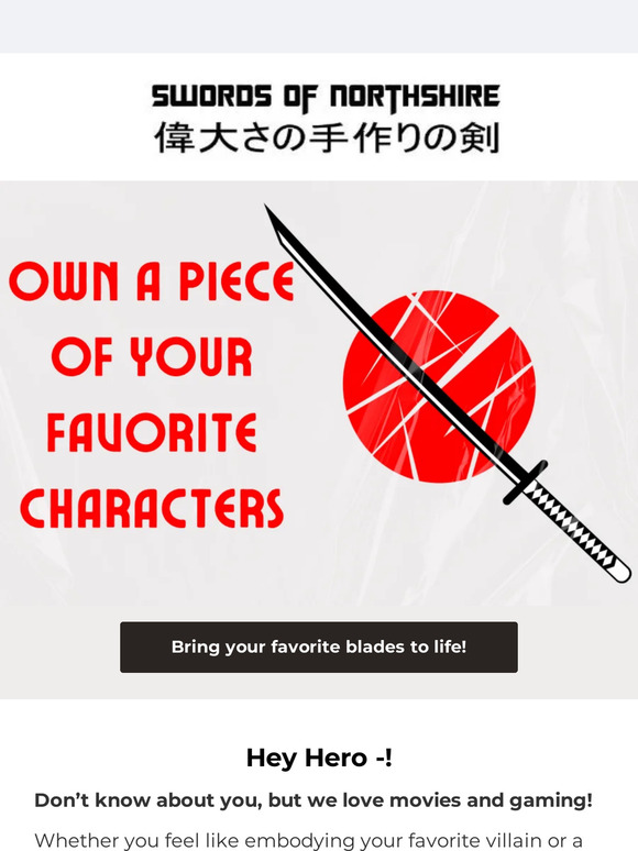 Bring your favorite sword to life ➡️