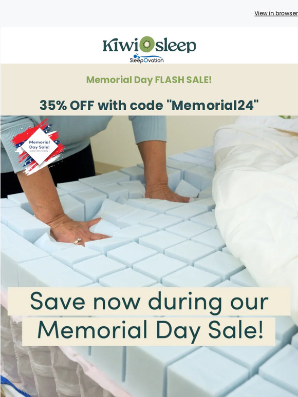 Extended Memorial Day FLASH Sale - 35% OFF + FREE Shipping
