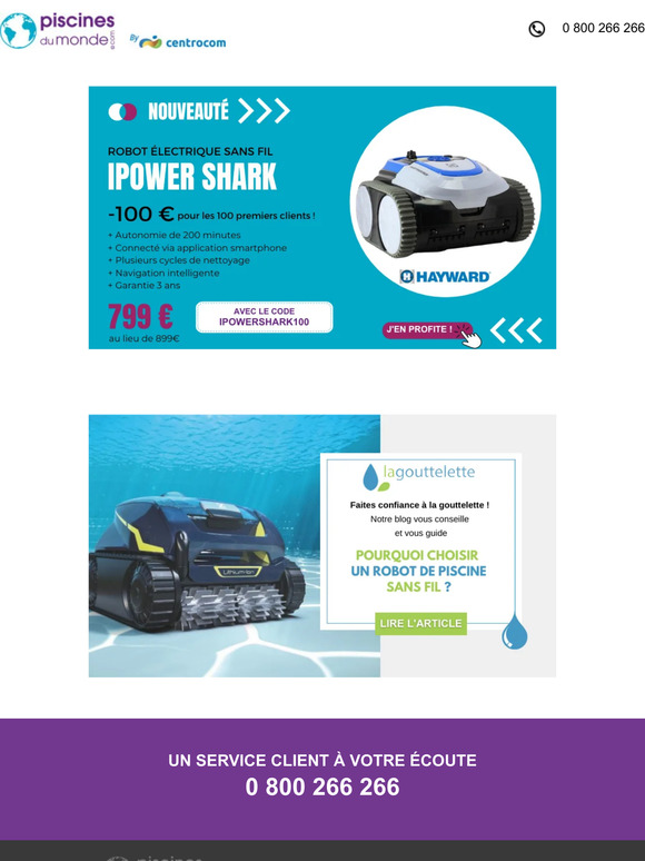 Nouveau : iPowershark, le robot connecté sans fil et intuitif !