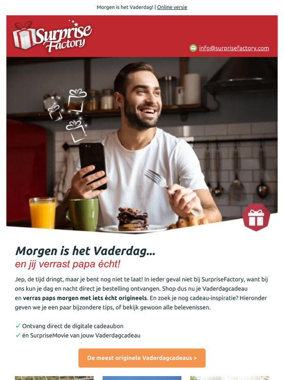 Direct een Vaderdagcadeau nodig? 💙