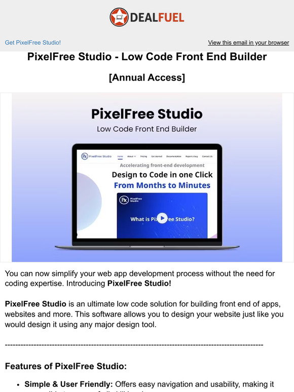 DealFuel: Low Code Front End Solution! | Milled