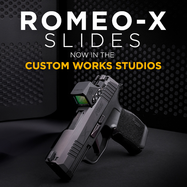 SIG SAUER: ROMEO-X Slides: Now in the P365 & P320 Custom Works Studios ...