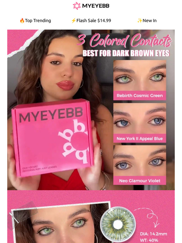 3 Colored Contacts Best For Dark Brown Eyes🔥