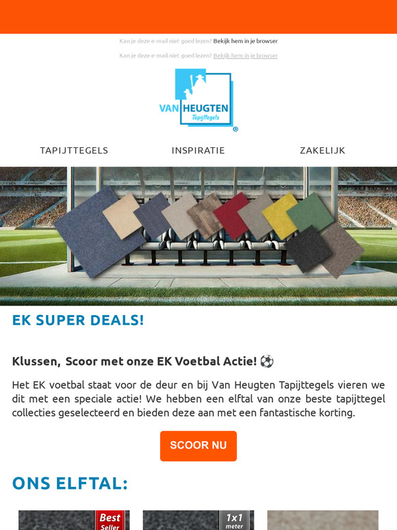 ⚽️ EK TAPIJTTEGEL DEALS bij van Heugten!