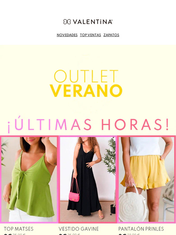 Últimas horas ⏰ Outlet Verano 8€
