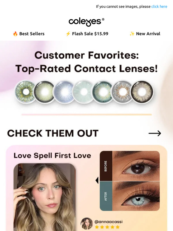 ❤️ Customer Favorites: Top-Rated Contact Lenses!