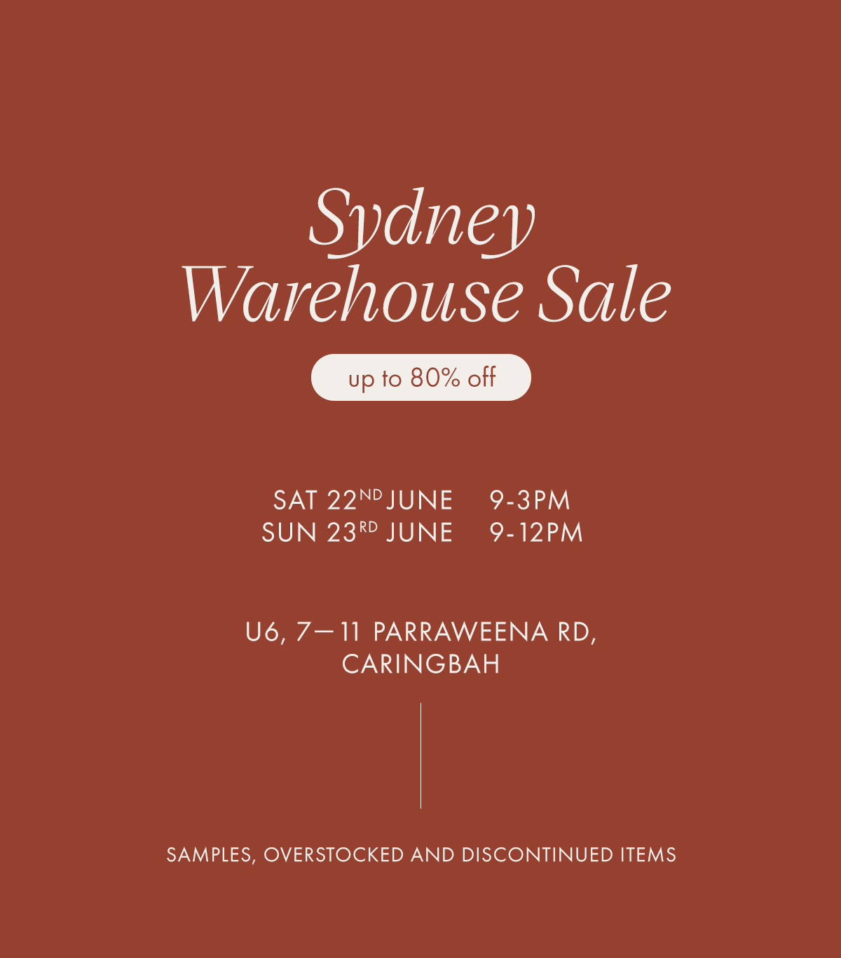 Status Anxiety Warehouse Sale