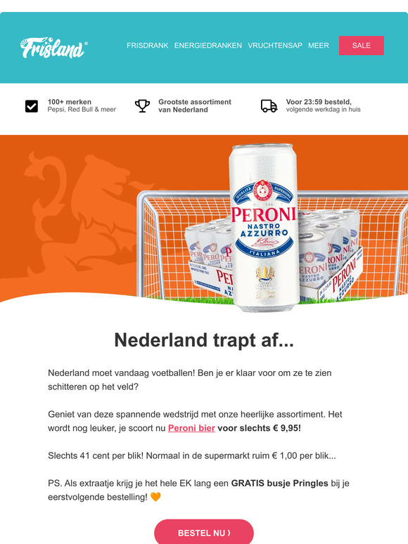 Nederland speelt vandaag! ⚽