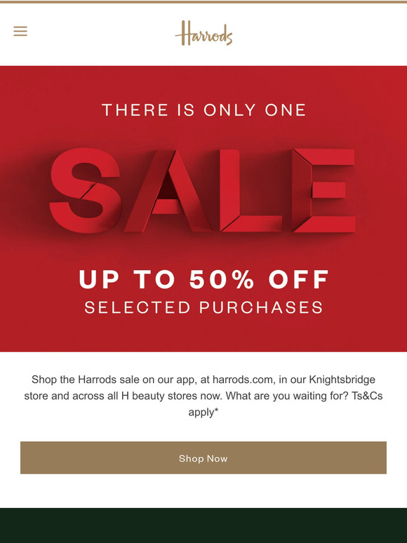 The Harrods Sale is here