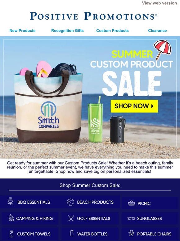 Positive Promotions: Summer Custom Products Sale! | Milled