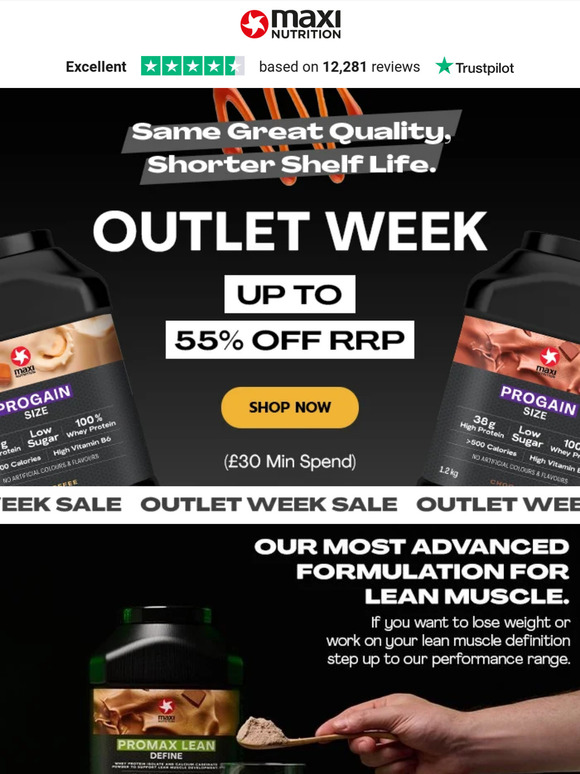 Promax Lean just £19.59 in Outlet Week, Starts NOW