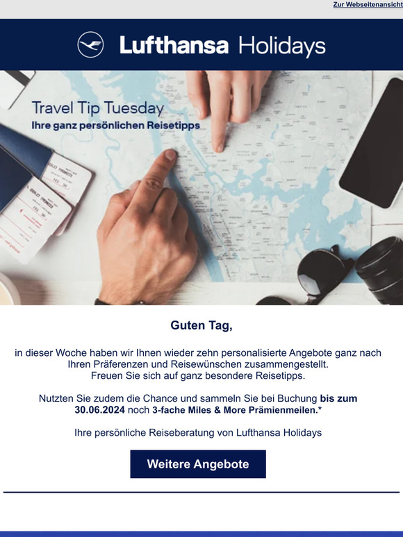 Travel Tip Tuesday – Ihre ganz persönlichen Reisetipps von Lufthansa Holidays