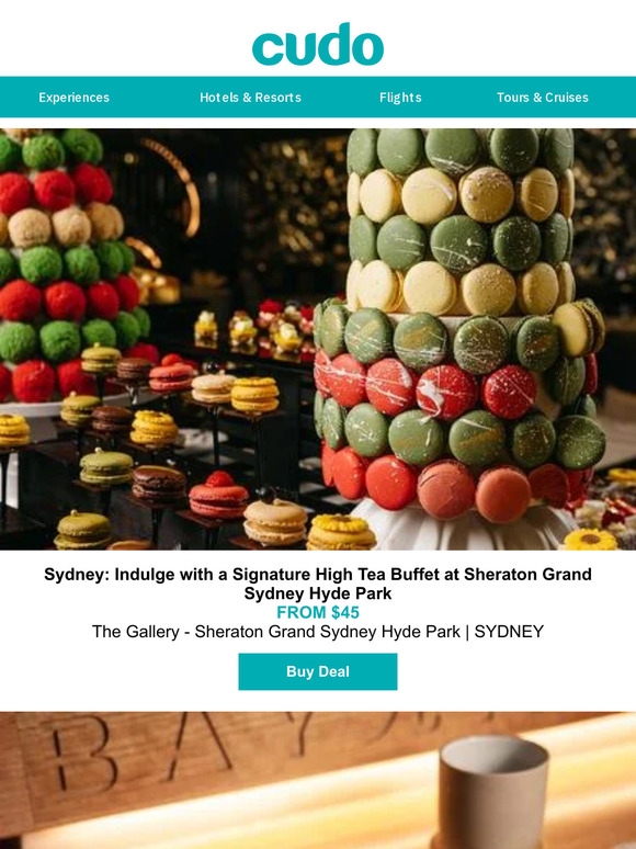 Cudo: Sydney: Signature High Tea Buffet at Sheraton Grand Sydney Hyde ...