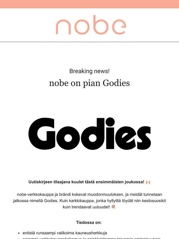 nobe on pian Godies 👀